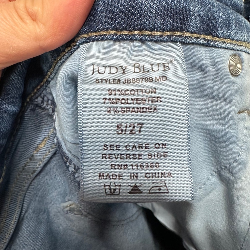 Judy Blue High Rise Skinny Jeans Medium Wash JB88799 MD Womens Size 5/27 - Picture 9 of 9